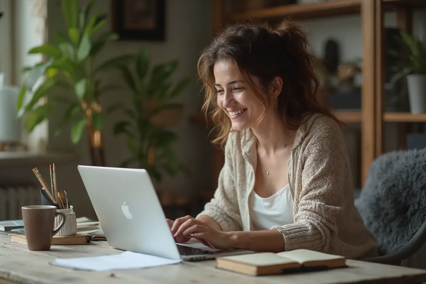 Designer publicando o site de um cliente